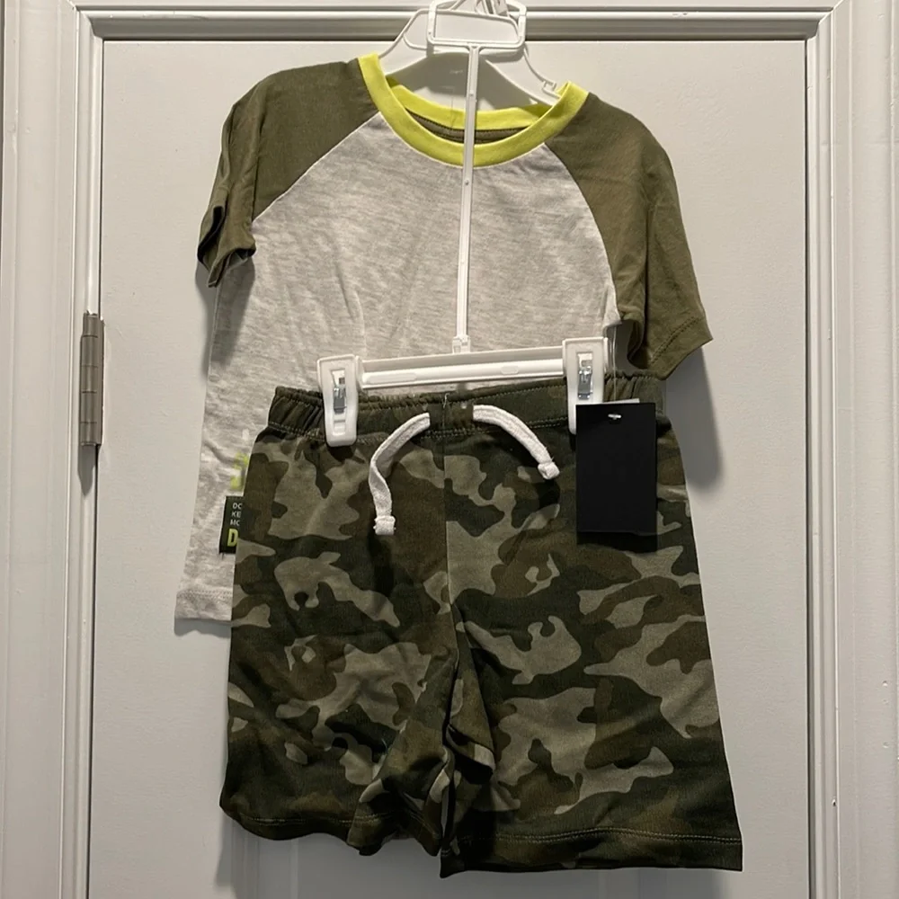 DKNY Toddler Boy’s T-Shirt & Jogger Short Set